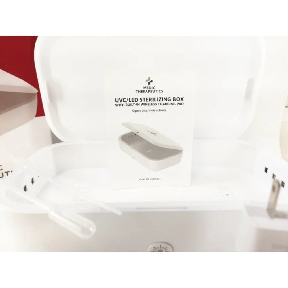 MEDIC THERAPEUTICS UVC LED Sterilizing‎ Box Wireless Charging Pad White